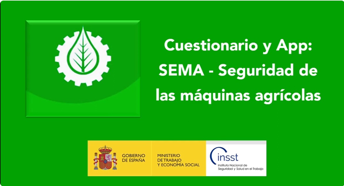 Logo cuestionario y app Seguridad de las máquinas agrícolas