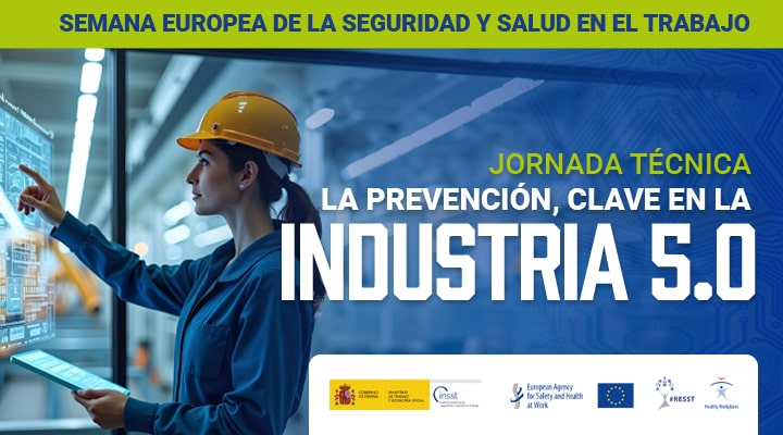 Banner de la Jornada Tecnica de la Semana Europea de la Seguridad y Salud en el Trabajo 2024 