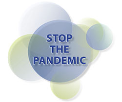 Dibujo stop the pandemic, detener a la pandemia