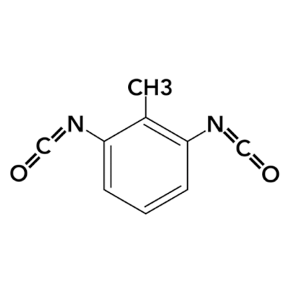 Molécula de diisocianato de 2,6-tolueno