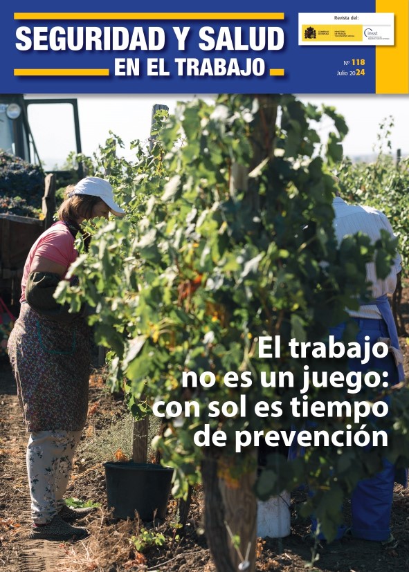 Imagen de la portada de la revista seguridad y salud en el trabajo