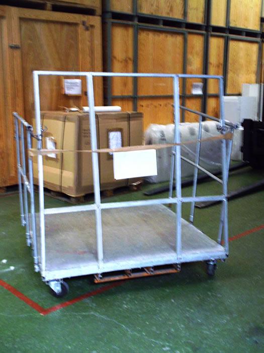 Vista de la carretilla