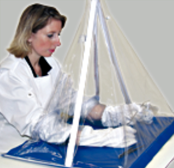 Bolsa de guantes para laboratorio